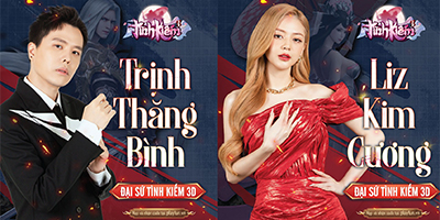 Trịnh Thăng Bình và Liz Kim Cương bất ngờ trở thành Đại sứ hình ảnh của Tình Kiếm 3D