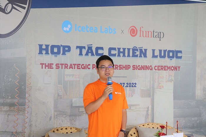 The signing ceremony of cooperation between Funtap and Icetea Labs in the field of Blockchain 5