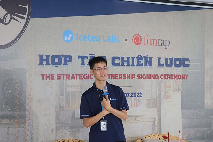 The signing ceremony of cooperation between Funtap and Icetea Labs in the field of Blockchain 4
