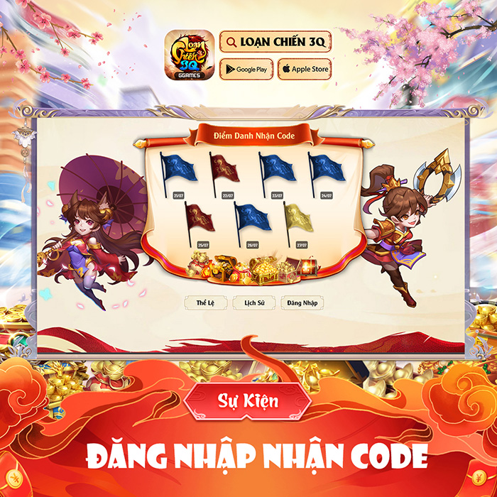 Loạn Chiến 3Q bất ngờ tung Landing Page với hàng ngàn Giftcode giá trị 1