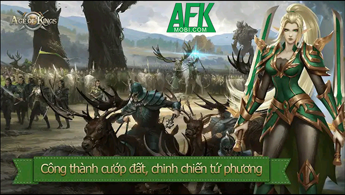 Age of Kings game chiến thuật bối cảnh thế giới fantasy giống như Warcraft 2