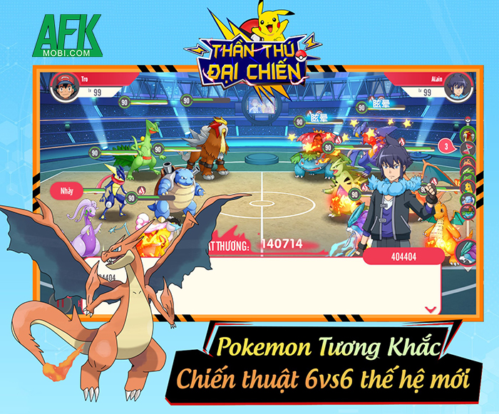 Thần Thú Đại Chiến game đấu Pokémon đồ họa 2D+ cực đẹp mắt sắp ra mắt làng game Việt 3