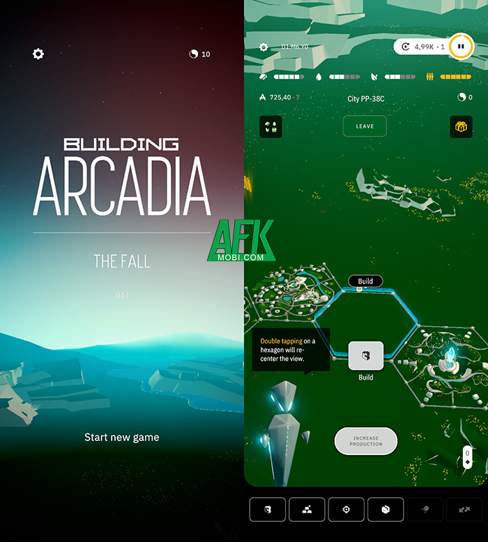 Xây dựng thế giới thiên đường dành cho nhân loại trong tựa game mô phỏng Building Arcadia 0