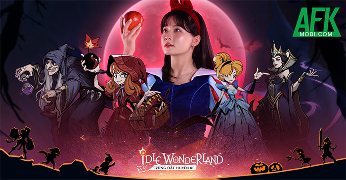 Idle Wonderland - Vùng Đất Huyền Bí Mobile tung bộ ảnh cosplay nàng Bạch Tuyết hắc ám đầy mê hoặc  1