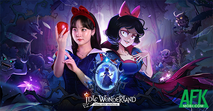Idle Wonderland - Vùng Đất Huyền Bí Mobile tung bộ ảnh cosplay nàng Bạch Tuyết hắc ám đầy mê hoặc  2