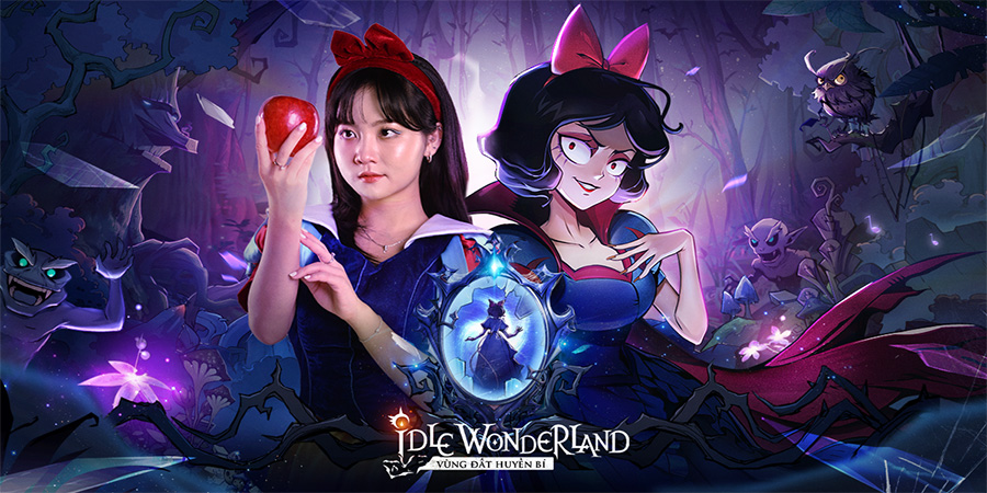 Idle Wonderland - Vùng Đất Huyền Bí Mobile tung bộ ảnh cosplay nàng Bạch Tuyết hắc ám đầy mê hoặc 