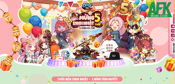 Game thủ OMG 3Q VNG lại nhận quà “ngập mặt” với hàng loạt sự kiện mới mừng sinh nhật 5 tuổi 0