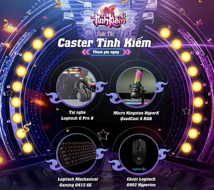 Choáng với những phần thưởng khủng tại cuộc thi Tình Kiếm Caster - Cuộc thi tìm kiếm tài năng đặc biệt nhất Tình Kiếm 3D 1
