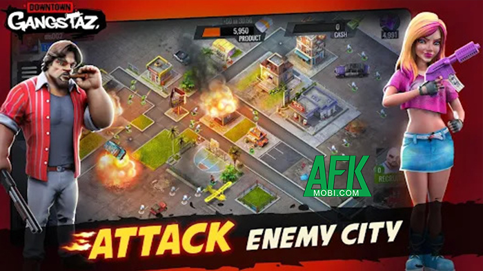 Trở thành trùm xã hội đen trong tựa game Downtown Gangstaz: Online War 3