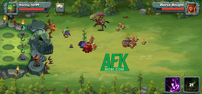 AFK Monster: Summon Legend TD game idle kết hợp thủ thành có đồ họa 2D bắt mắt 0