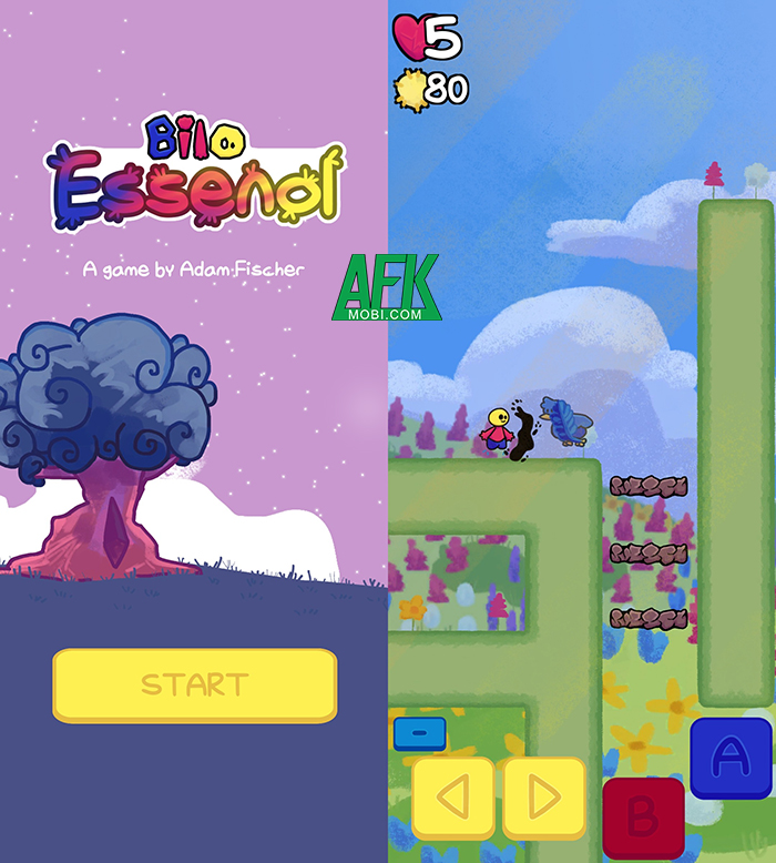 Bilo: Essenol game phiêu lưu màn hình dọc có nền đồ họa vẽ tay siêu dễ thương 0