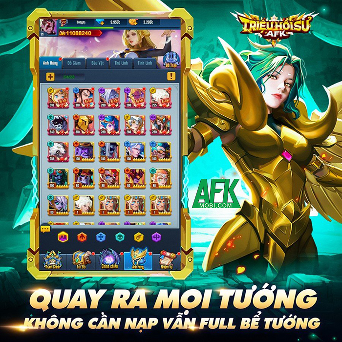 Triệu Hồi Sư AFK game thẻ tướng thế hệ mới sắp cập bến làng game Việt 1