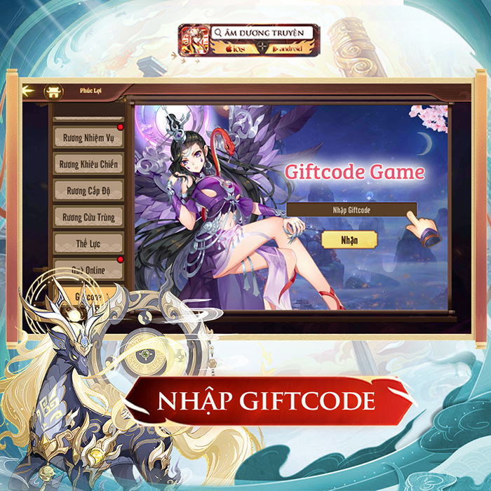 AFKMobi tặng nhiều gift code game Âm Dương Truyện Mobile giá trị 1