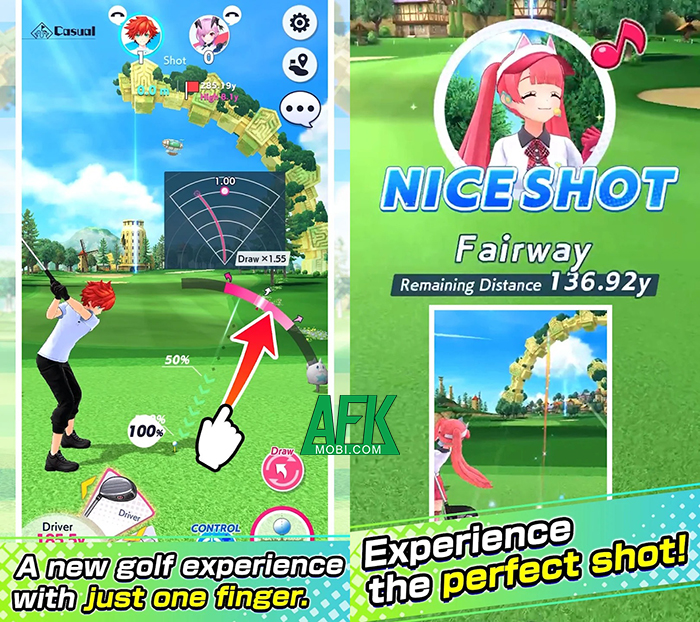 Neko Golf game đánh golf cực phong cách với đồ họa anime 