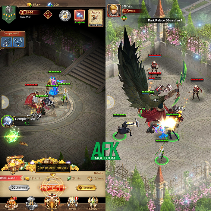 Age of Arena: Heroes Adventurer game nhập vai fantasy màn hình dọc độc đáo Afkmobi-ageofarena-2