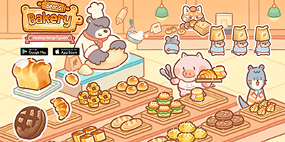 Quản lý tiệm bánh nhỏ của bạn trong tựa game siêu đáng yêu Bear Bakery – Merge Tycoon