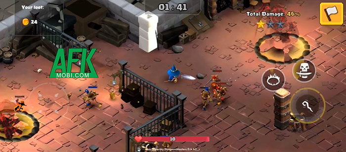 cướp phá hầm ngục của những người chơi khác trong Dungeon Brawlers Afkmobi-dungeonbrawlers-2