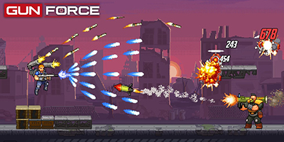 Gun Force game đi cảnh hành động bắn súng gợi nhớ đến huyền thoại “Contra” một thời