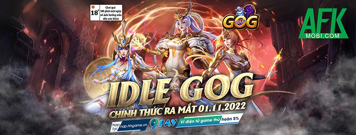 IDLE GOG game thẻ tướng rảnh tay đồ họa siêu đẹp bất ngờ cập bến Việt Nam 0