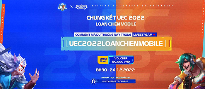 Loạn Chiến Mobile mạnh tay chi quà khủng cho anh em tham gia buổi Offline Chung Kết UEC 2022 2