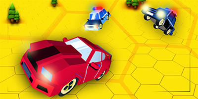 Chơi đuổi bắt cùng xe hơi trong game Hexagon Pursuit: Car Racing