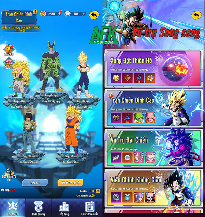 Siêu Chiến Binh game đấu tướng Dragon Ball màn hình dọc đồ họa đẳng cấp Afkmobi-sieu-05