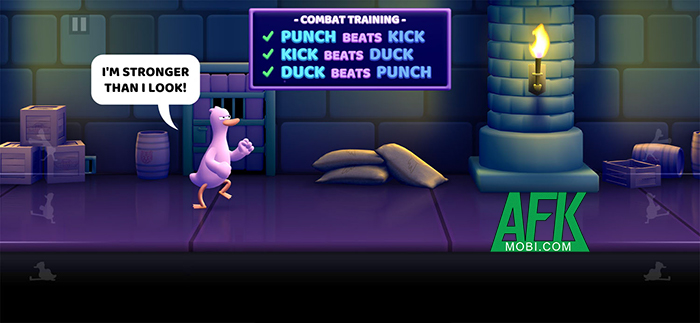 Hóa thân thành siêu nhân vịt trong game hành động cực dị Punch Kick Duck 0