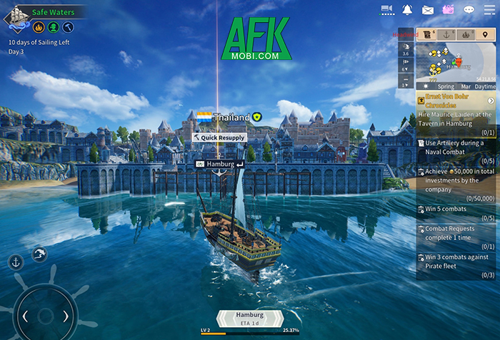 Uncharted Waters Origin game thủy chiến thế giới mở huyền thoại chính thức đặt chân lên Mobile 3