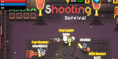 Shooting Survival game bắn súng sinh tồn có đồ họa phong cách Soul Knight