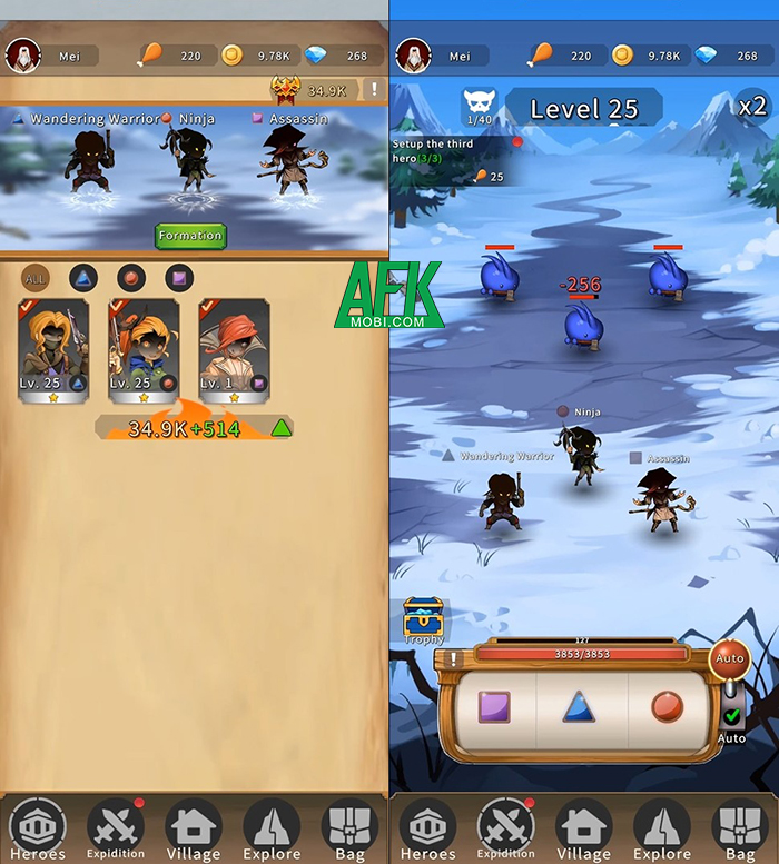 Adventurer From Little Town game nhập vai tưởng đơn giản nhưng hấp dẫn đến không ngờ Afkmobi-adventurefromlittletown-2