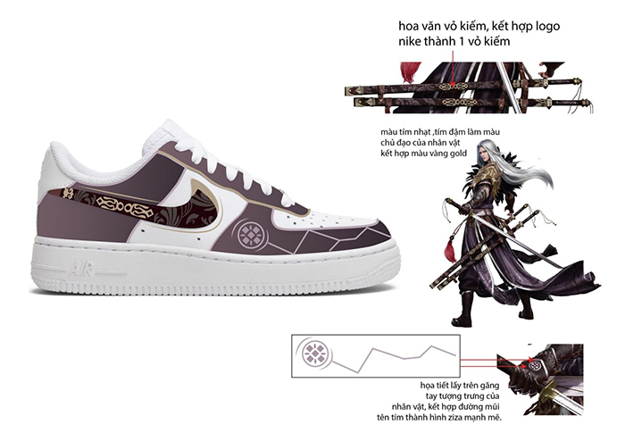Mê mẩn với quà tặng “Giày Nike AF1 Tình Kiếm 3D Limited”: Thiết kế cho đến màu sắc đều lấy ý tưởng từ trong game 2