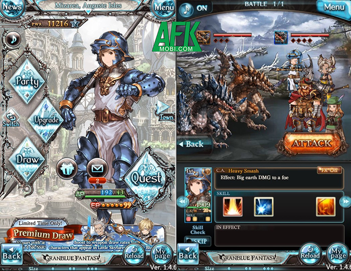 Granblue Fantasy Mobile game nhập vai Nhật Bản siêu hấp dẫn game thủ không nên bỏ qua 1