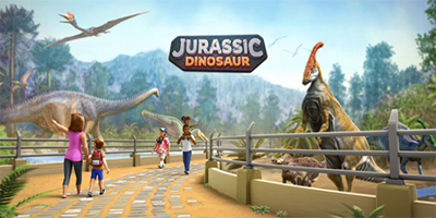 Quản lý và xây dựng công viên khủng long của bạn trong Jurassic Dinosaur: Park Game