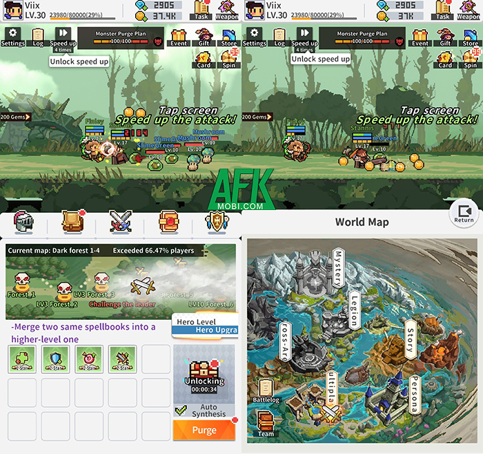 thế giới pixel ngộ nghĩnh đầy hoài cổ với Pixel Heroes: Idle War Afkmobi-pixelheroes-1