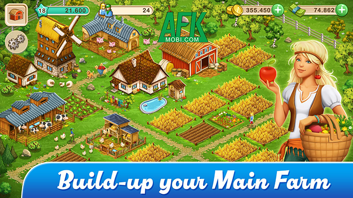 Tận hưởng cuộc sống nông thôn yên bình trong game nông trại Big Farm Mobile Afkmobi-big-02