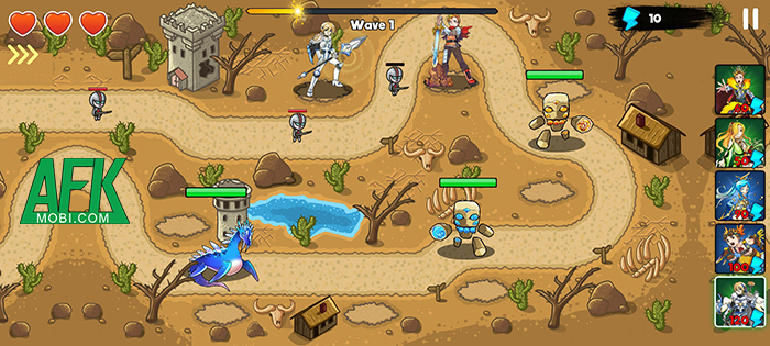 Ninja Defense War game thuộc thể loại casual chiến thuật phòng thủ hot 2023 Afkmobi-ninjadefensewar-4