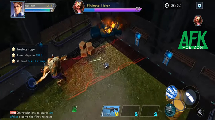 Gunfire Strike game bắn súng hành động diệt xác sống Afkmobi_Gunfire_Strike_gameplay_5
