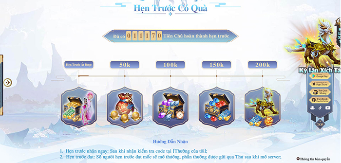 Tiên Lữ Kỳ Duyên đã mở hẹn trước tặng game thủ vô số quà khủng 3