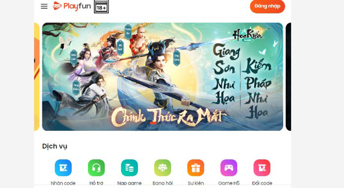 AFKMobi tặng nhiều gift code game Hoa Kiếm Mobile Funtap giá trị 0