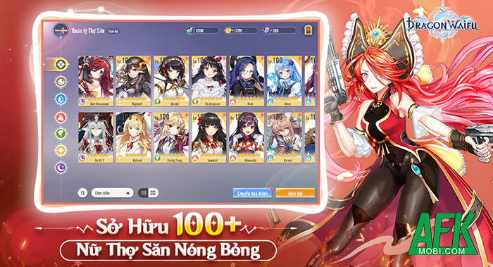 Dragon Waifu: Thợ Săn Rồng game nhập vai thẻ tướng rảnh tay toàn gái xinh cập bến Việt Nam 1