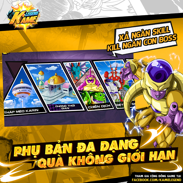 Kame Legend chính thức chào làng game Việt - Đánh dấu bước ngoặt, định hình đẳng cấp trong rừng game lấy chủ đề Dragon Ball 4