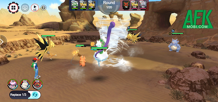 Thu thập và huấn luyện những con Pokemon hùng mạnh trong game Monstar Champion Battle