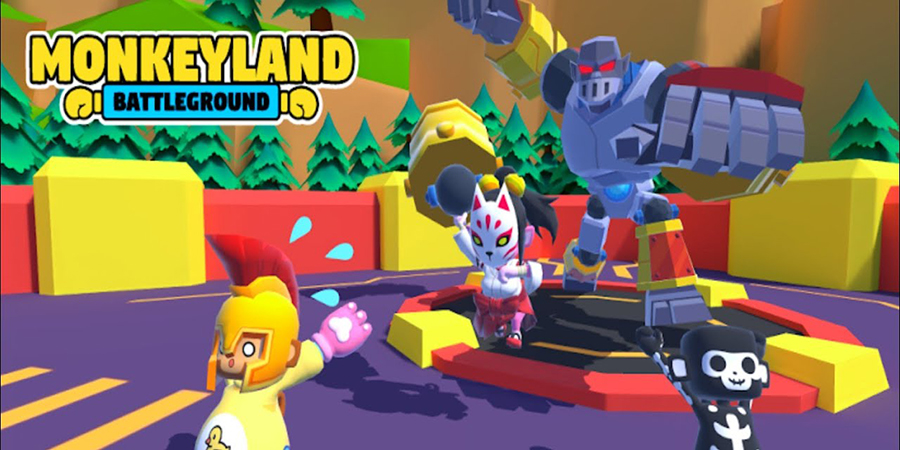 Monkeyland Battleground game ráp rô bốt đối kháng 3v3 vui nhộn