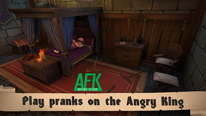 Bắt đầu công cuộc chơi khăm tên bạo chúa trong game Angry King: Scary Pranks 4