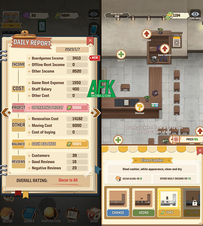 Boardgame Cafe game mô phỏng cho phép bạn quản lý quán cà phê board game nhộn nhịp 2