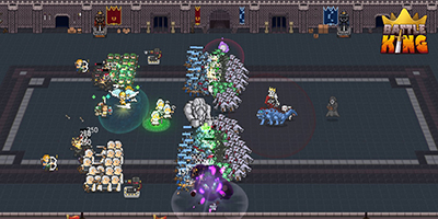 Chỉ huy quân đội fantasy tí hon trong game chiến thuật Battle King Pixel Arena
