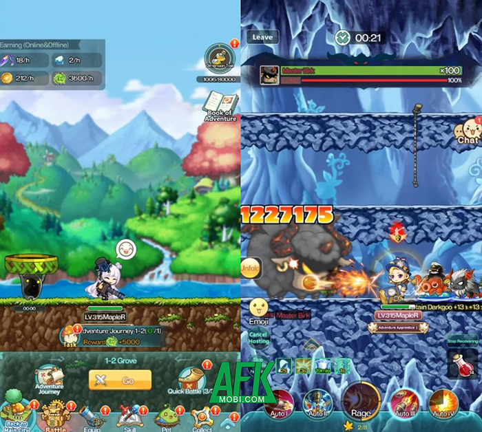 AFKMobi tặng nhiều gift code game MapleStory R: Evolution giá trị 1