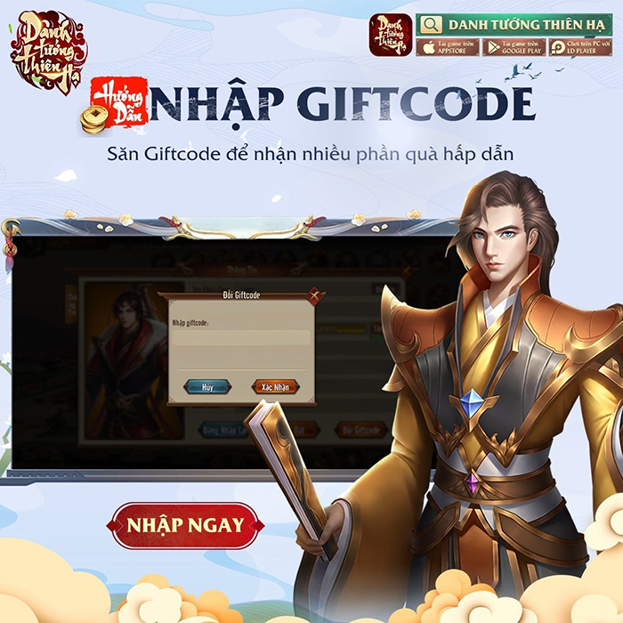AFKMobi tặng nhiều gift code game Danh Tướng Thiên Hạ REGZ giá trị 0