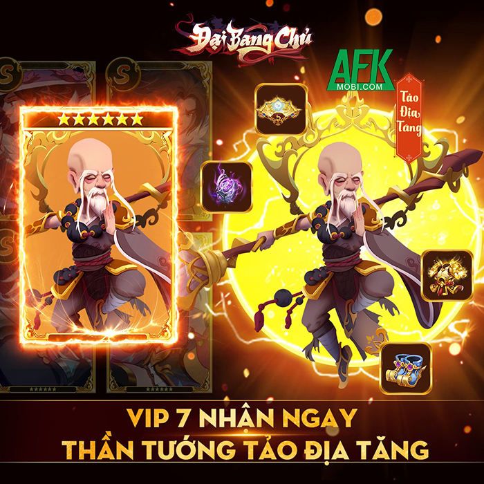 AFKMobi tặng nhiều gift code game Đại Bang Chủ giá trị 3