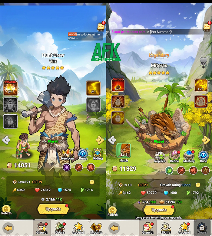 AFK TRIBE game thập cẩm đa thể loại cho game thủ phiêu lưu trong thời kỳ nguyên thủy 2